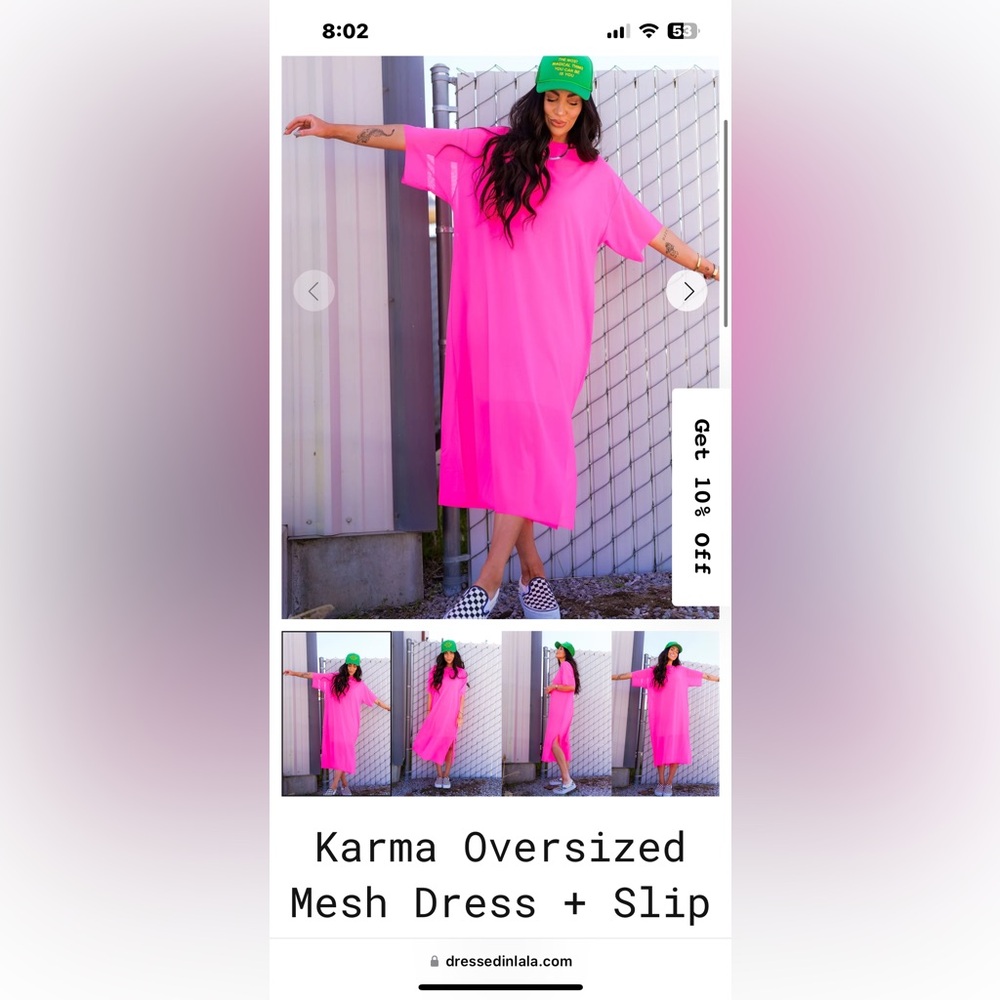 HOT PINK DRESS!!
